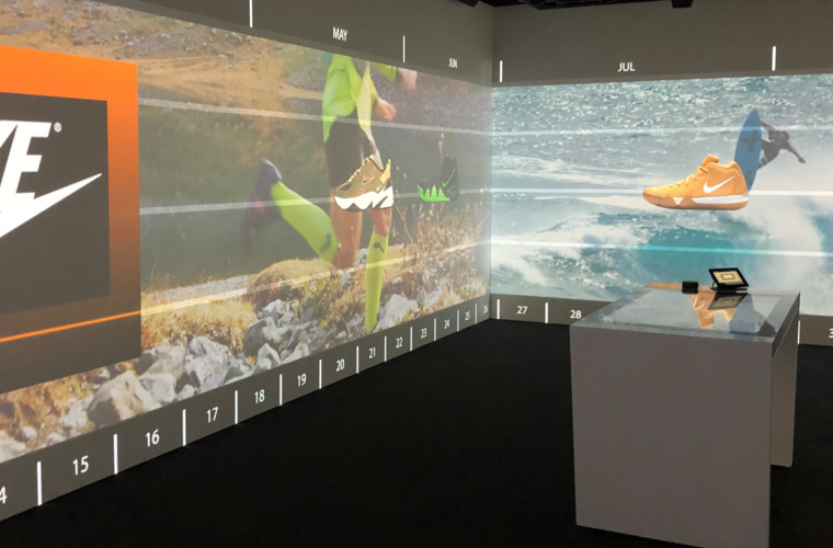Immersive room Nike as a sales model to wholesalers